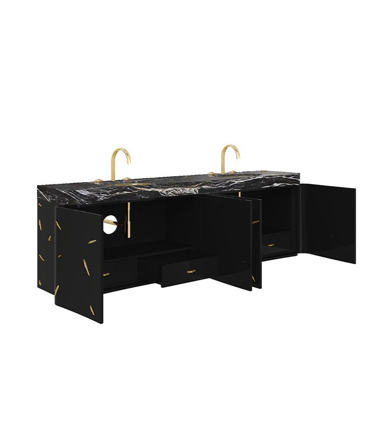 Baraka Wall Mounted Bathroom Vanity - Wiggins ChandelierMaison ValentinaWiggins ChandelierVanity Cabinet