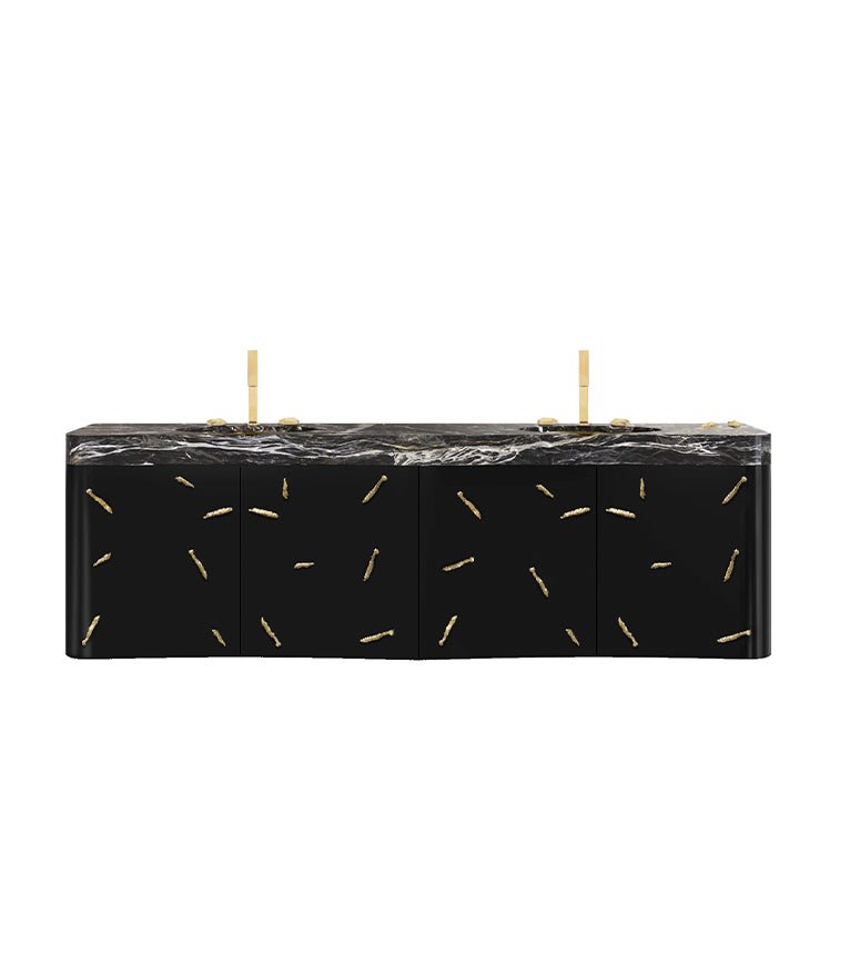 Baraka Wall Mounted Bathroom Vanity - Wiggins ChandelierMaison ValentinaWiggins ChandelierVanity Cabinet