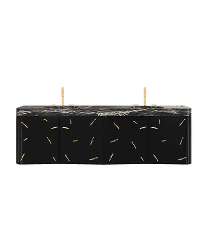 Baraka Wall Mounted Bathroom Vanity - Wiggins ChandelierMaison ValentinaWiggins ChandelierVanity Cabinet