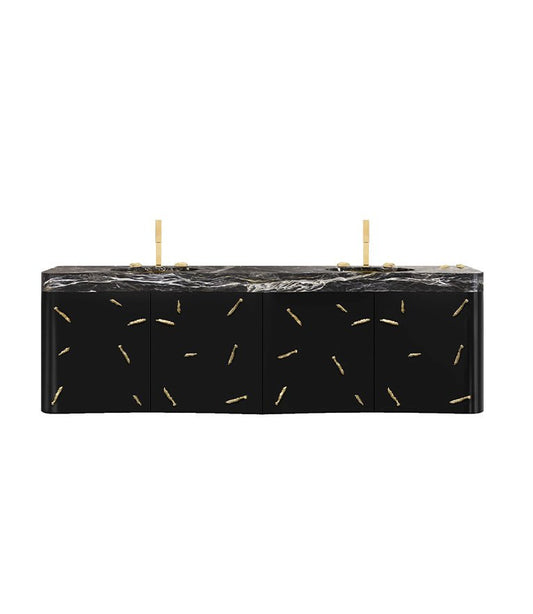 Baraka Wall Mounted Bathroom Vanity - Wiggins ChandelierMaison ValentinaWiggins ChandelierVanity Cabinet