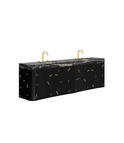 Baraka Wall Mounted Bathroom Vanity - Wiggins ChandelierMaison ValentinaWiggins ChandelierVanity Cabinet