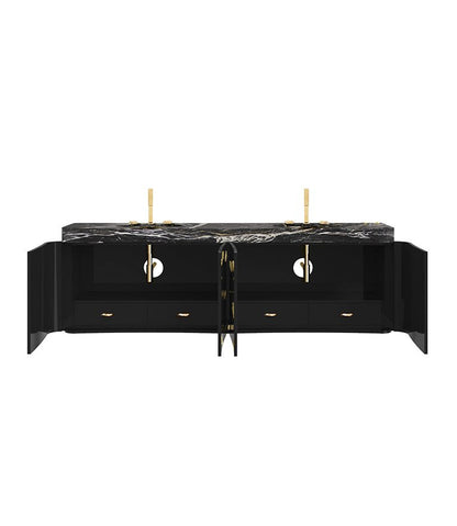 Baraka Wall Mounted Bathroom Vanity - Wiggins ChandelierMaison ValentinaWiggins ChandelierVanity Cabinet
