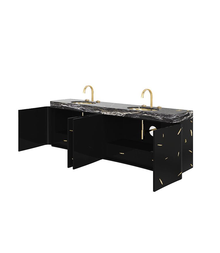Baraka Wall Mounted Bathroom Vanity - Wiggins ChandelierMaison ValentinaWiggins ChandelierVanity Cabinet