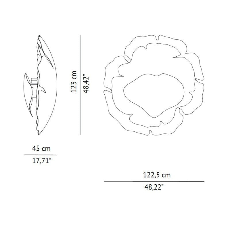 BLOOM WALL Fire - Wiggins ChandelierBrabbuWiggins ChandelierFireplace