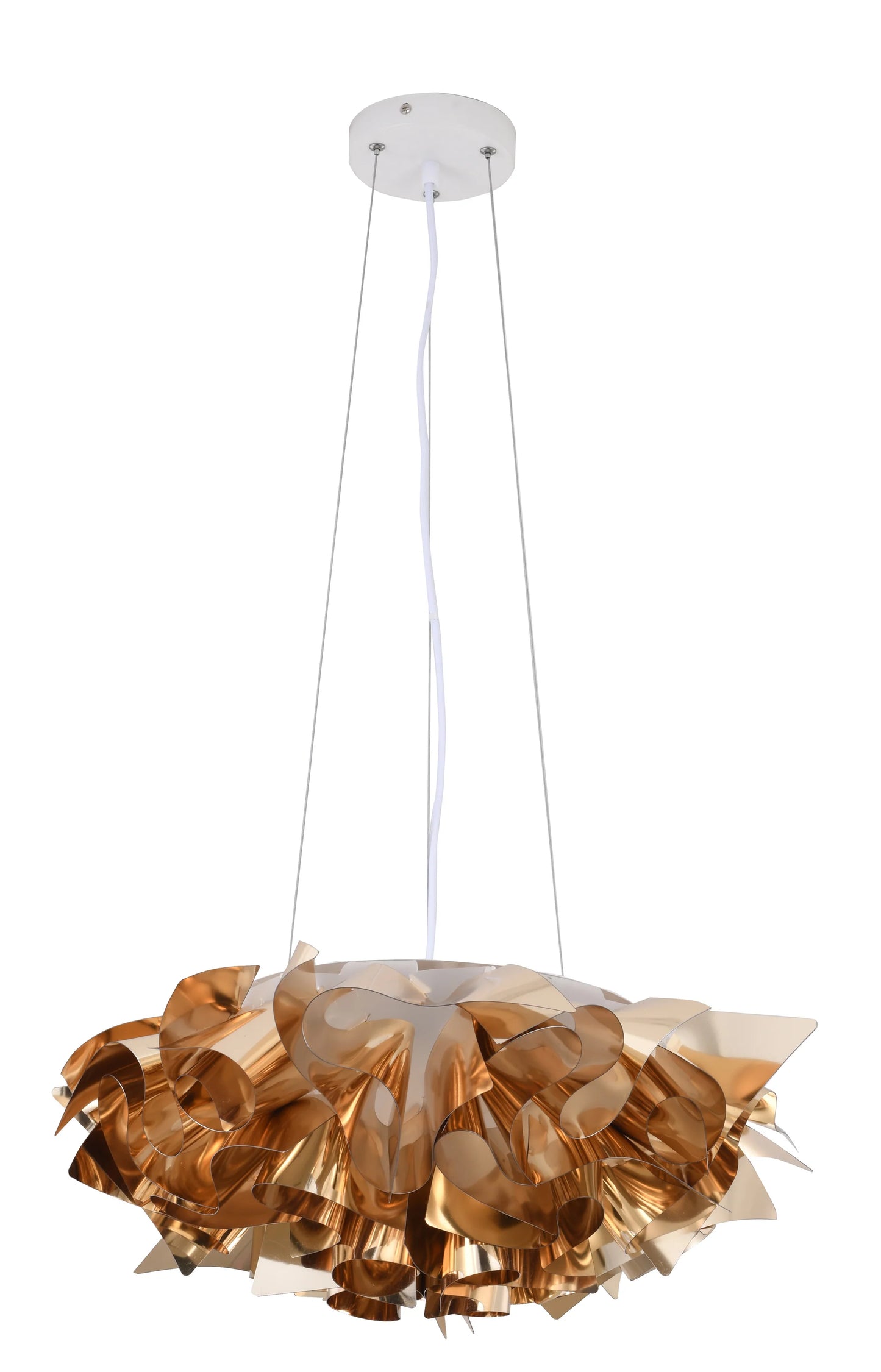 Shiny Gold Acrylic LED Chandelier