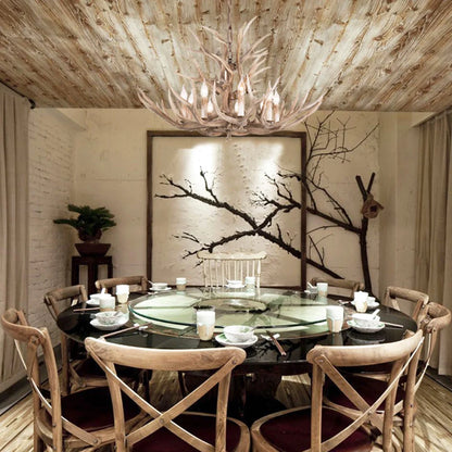 Brown Antler Pendant Chandelier