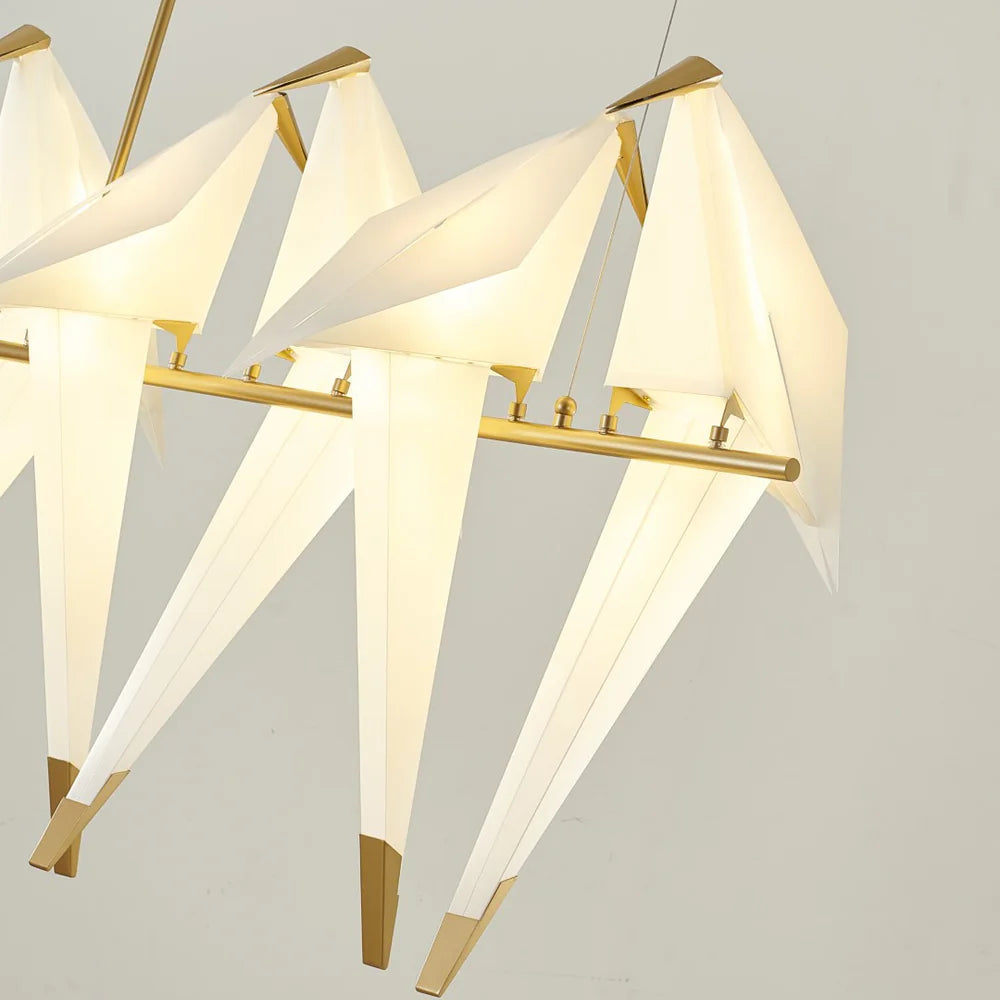 White Bird LED Chandelier