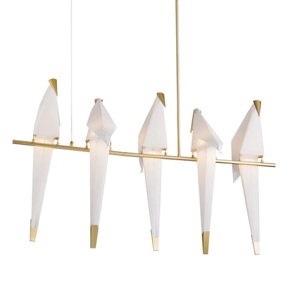 White Bird LED Chandelier