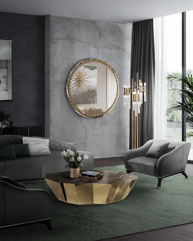 Crackle Center Table - Wiggins ChandelierLuxxuWiggins ChandelierCenter Table