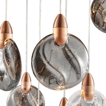 Lustre Square Bronze Chandelier