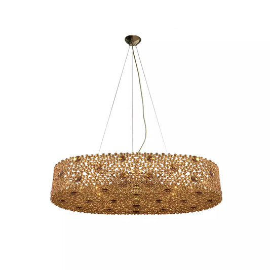 Eternity Oval Bronze Glass Chandelier by Maison Valentina/Koket