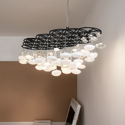 120" Long Nuageux Cascading Chandelier