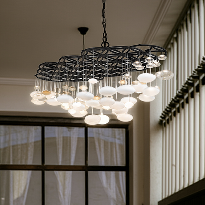 120" Long Nuageux Cascading Chandelier