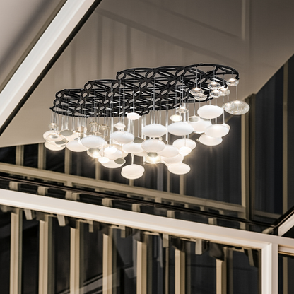 120" Long Nuageux Cascading Chandelier