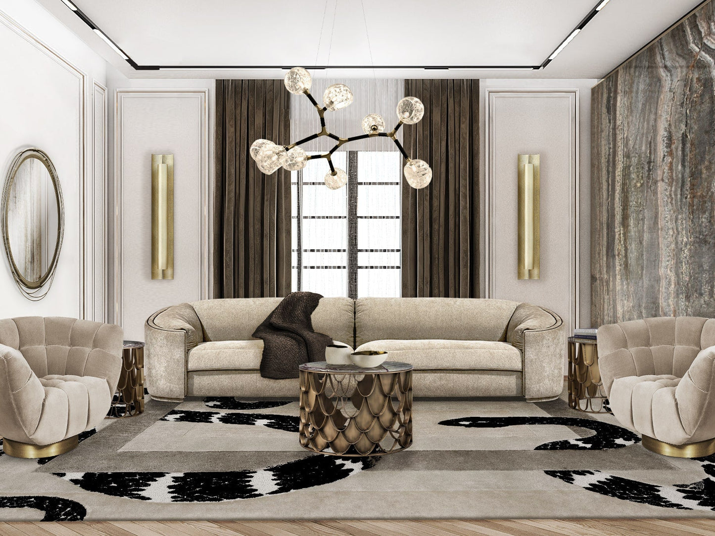 Koi II Side Table - Wiggins ChandelierBrabbuWiggins ChandelierSide Table