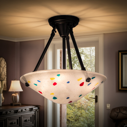 14"W Metro Fusion Davis Semi-Flushmount by Meyda Lighting