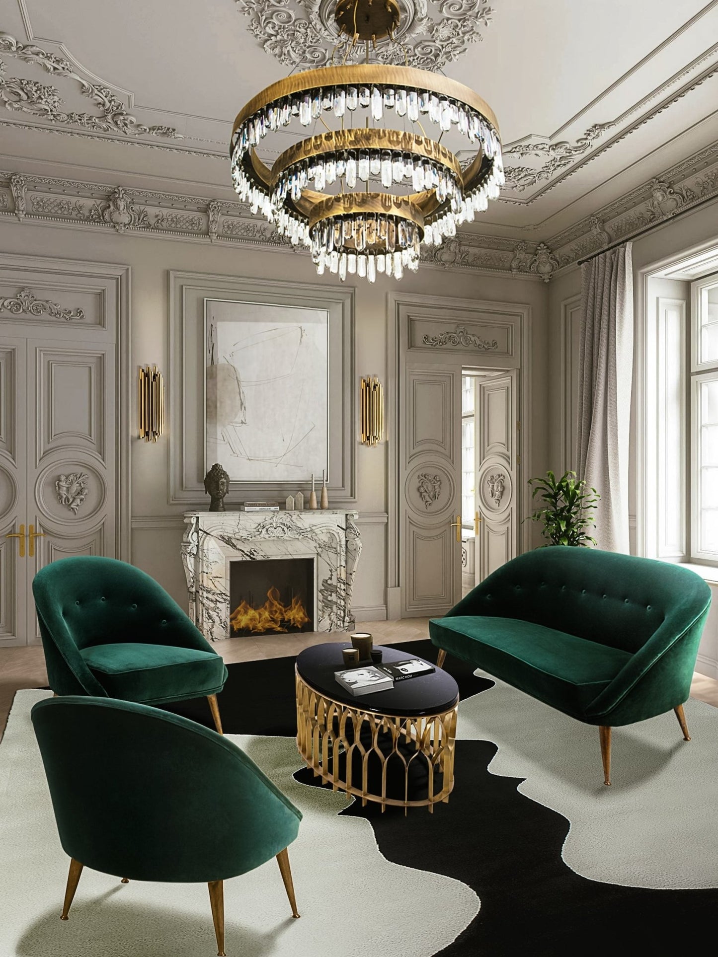 Mecca Oval Coffee Table - Wiggins ChandelierBrabbuWiggins ChandelierCenter Table