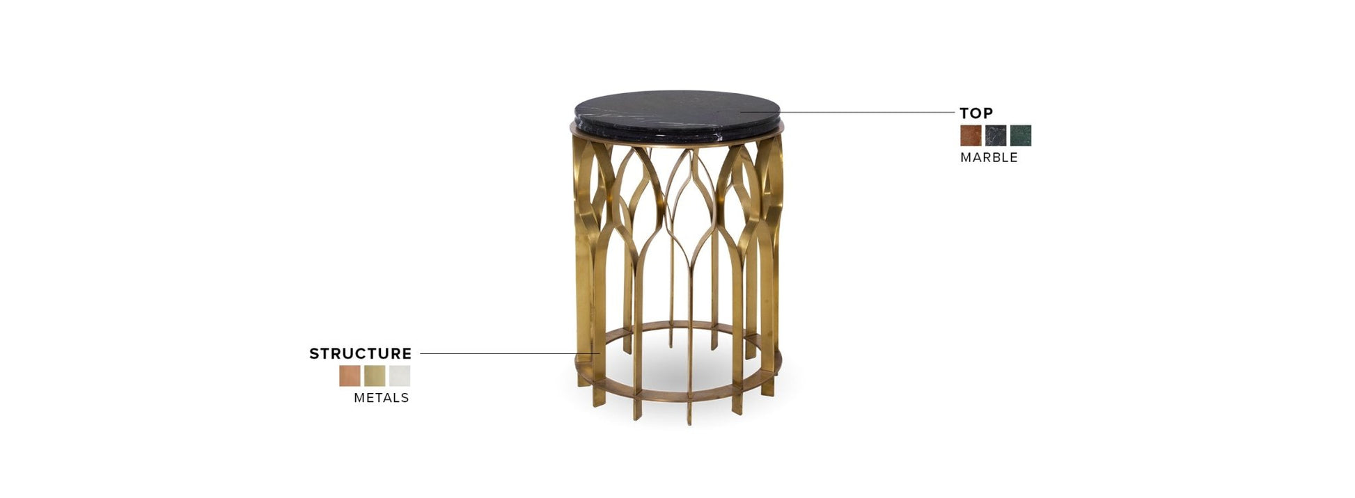 Mecca Side Table - Wiggins ChandelierBrabbuWiggins ChandelierSide Table
