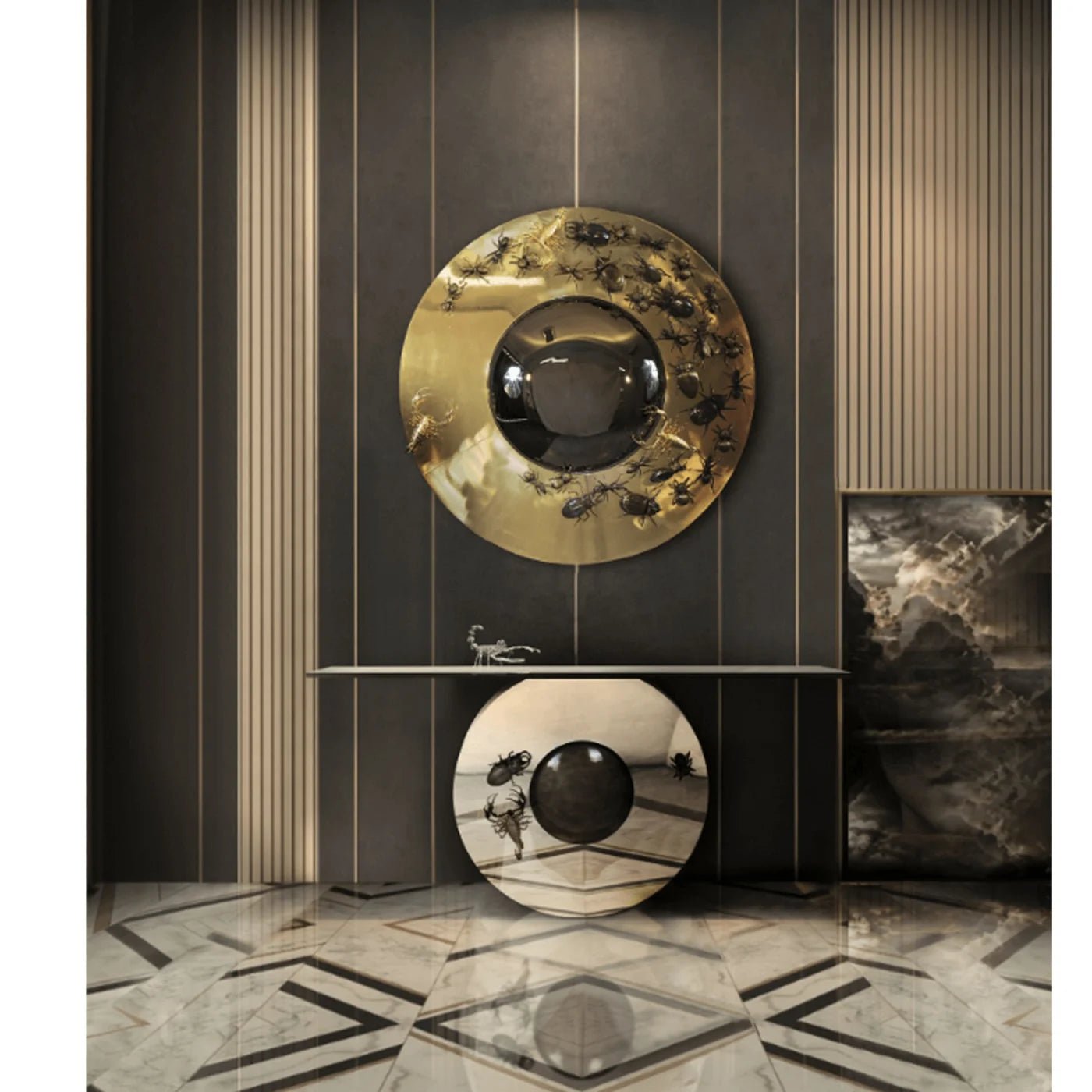 Metamorphosis Console - Wiggins ChandelierBoca do LoboWiggins ChandelierConsole