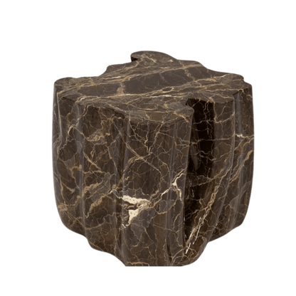 Monochrome Faux Marble Side Table - Wiggins ChandelierBoca do LoboWiggins ChandelierSide Table