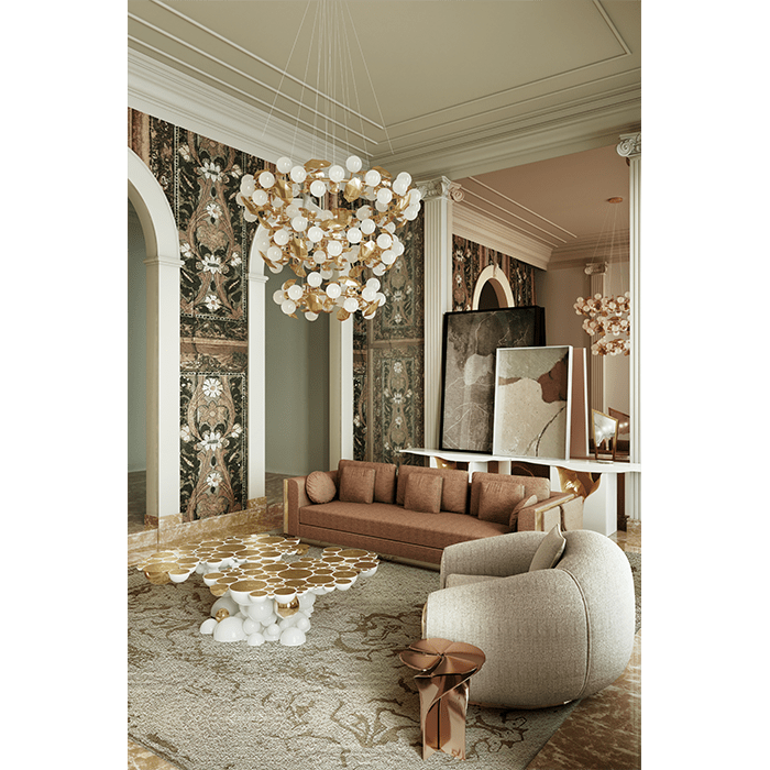 Newton Center Table - Wiggins ChandelierBoca do LoboWiggins ChandelierCenter Table