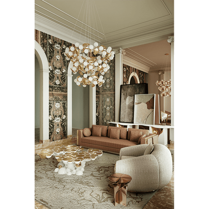 Newton Center Table - Wiggins ChandelierBoca do LoboWiggins ChandelierCenter Table