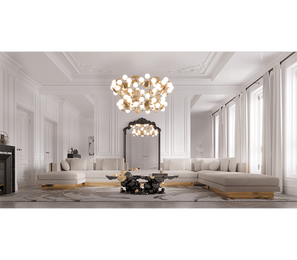 Newton Center Table - Wiggins ChandelierBoca do LoboWiggins ChandelierCenter Table