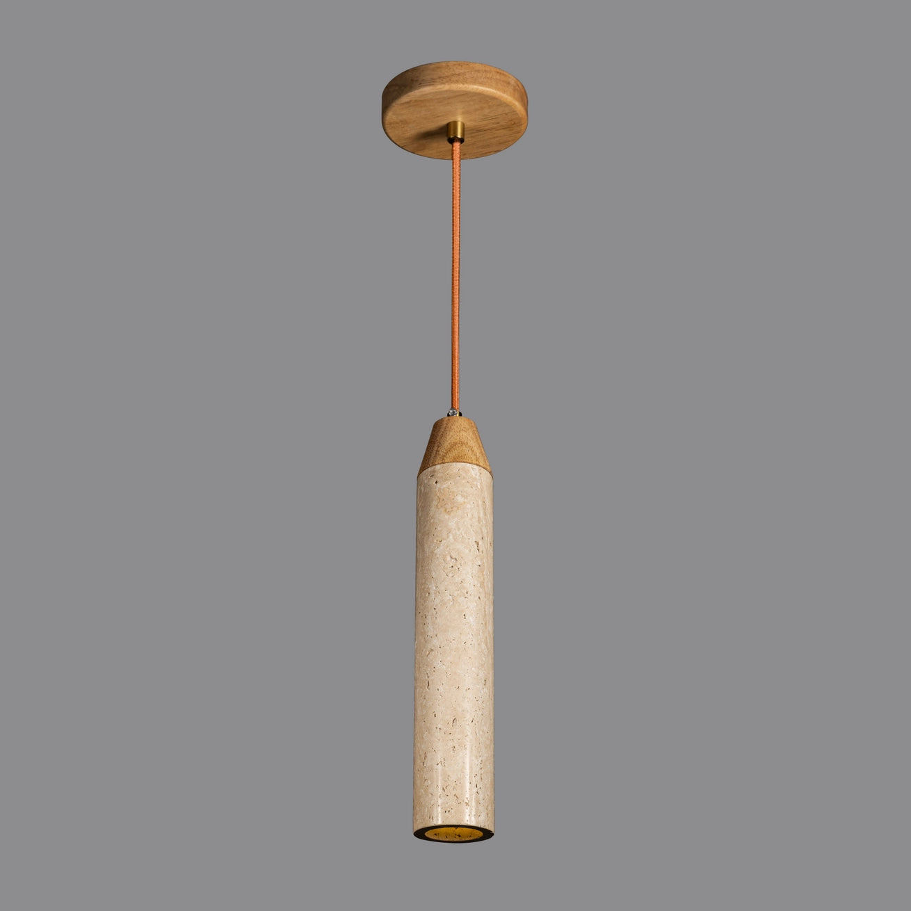 Natural Travertine Pendant Light