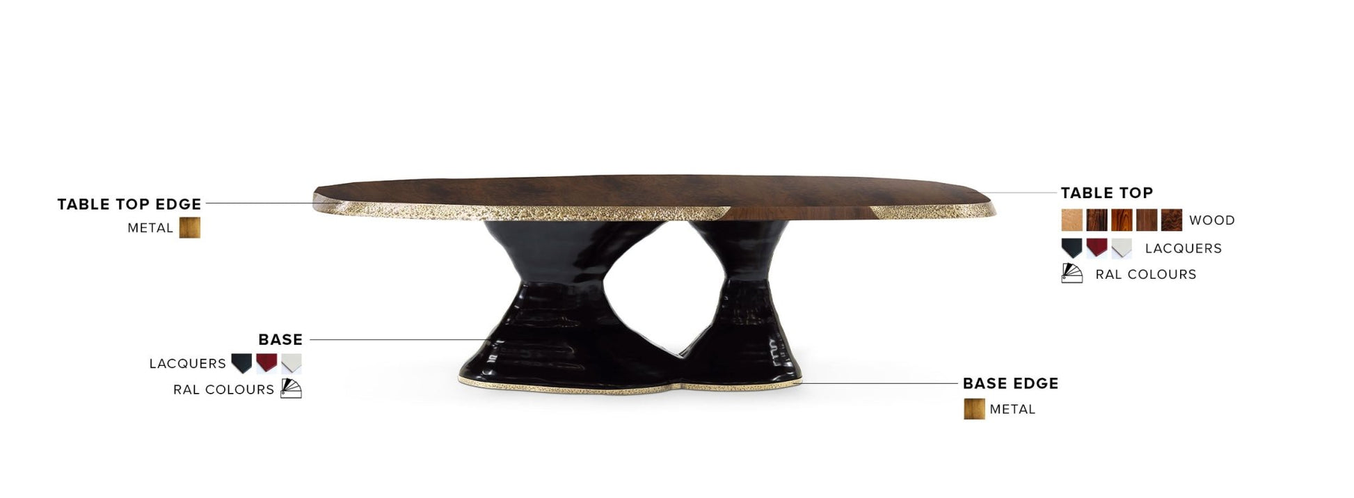 Plateau I Dining Table - Wiggins ChandelierBrabbuWiggins ChandelierDining Table