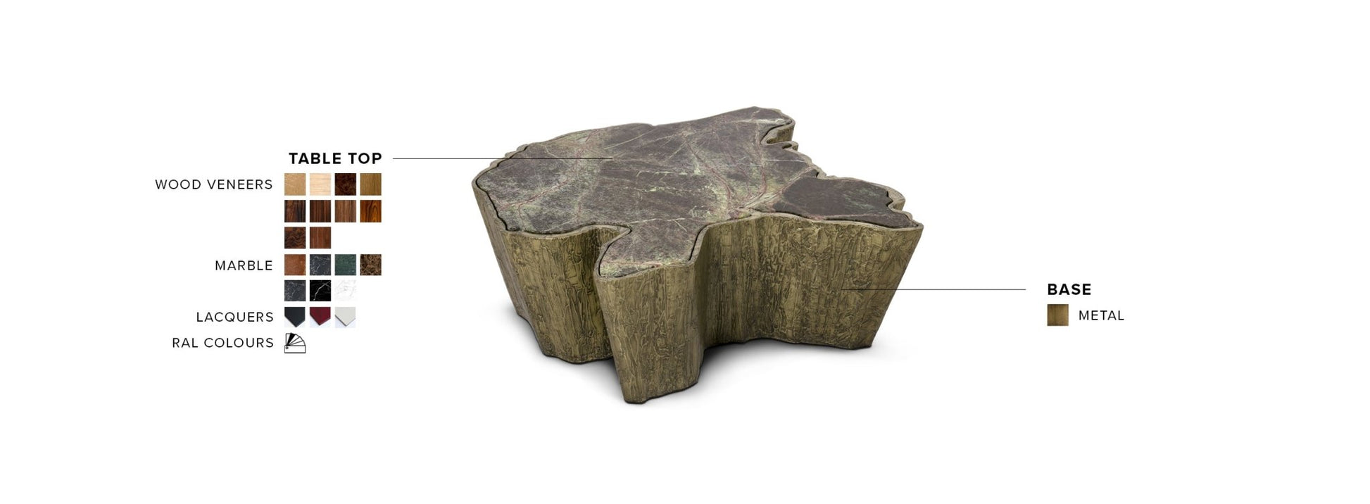 Sequoia II Center Table - Wiggins ChandelierBrabbuWiggins ChandelierCenter Table