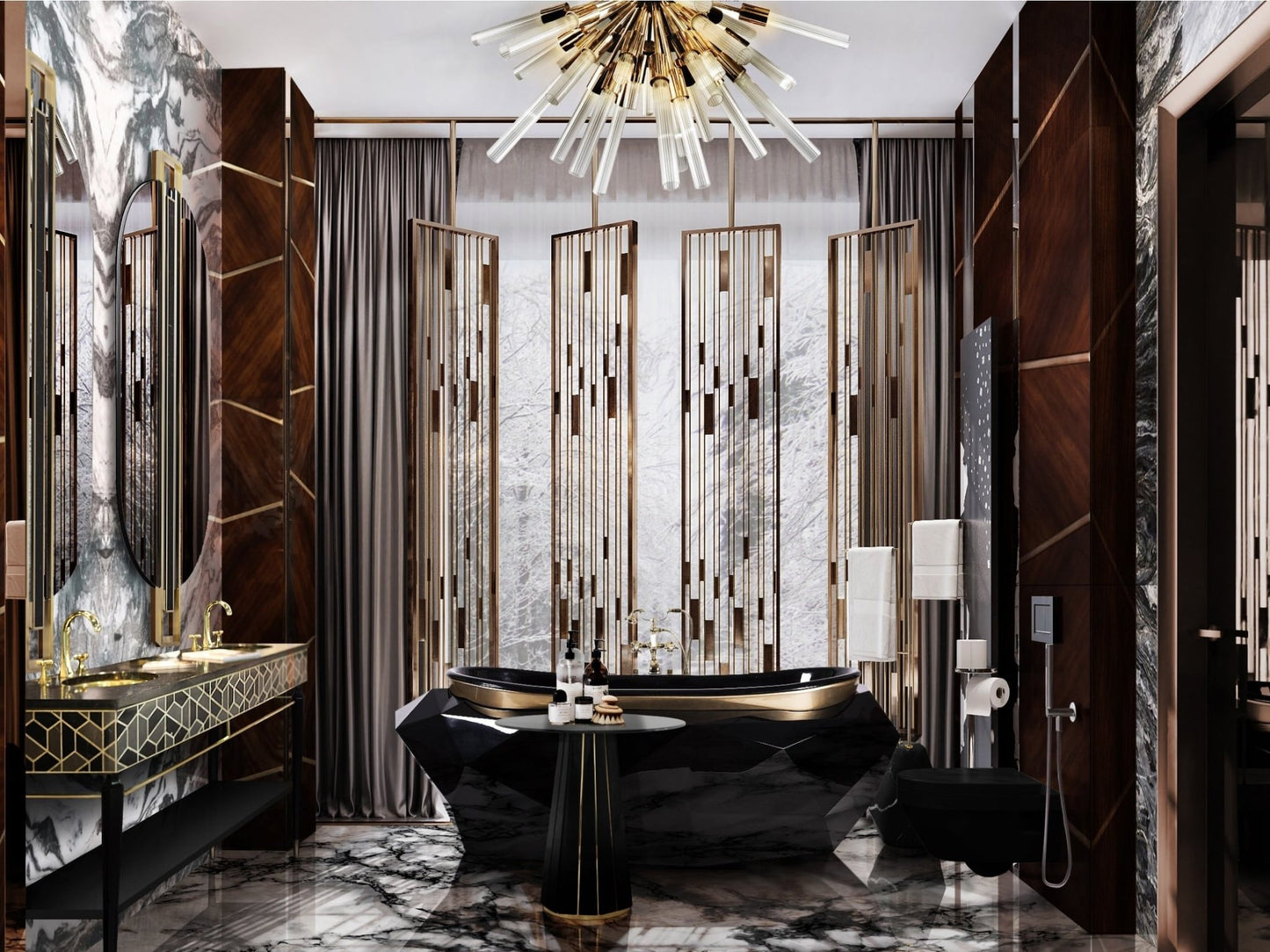 Tortoise Vanity Cabinet - Wiggins ChandelierMaison ValentinaWiggins ChandelierVanity Cabinet